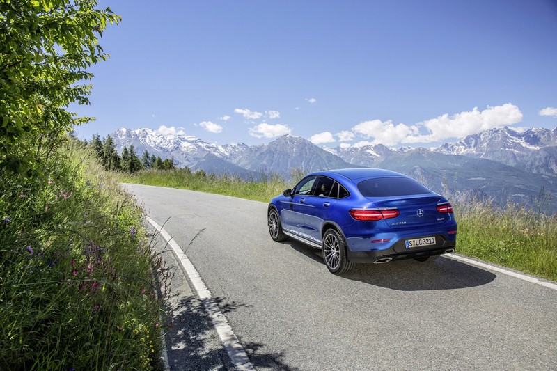 The all-new Mercedes-Benz GLC Coupé: Sensual coupé design meets sporty SUV presence.  